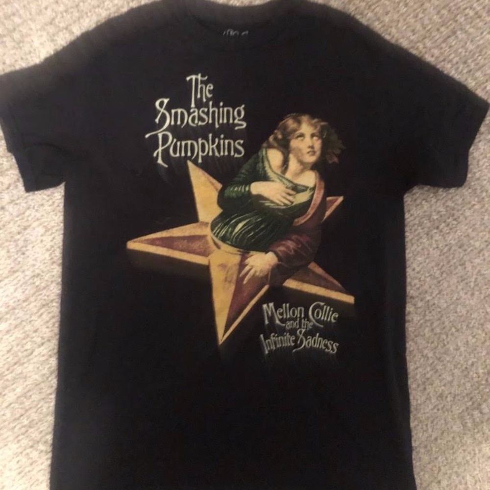 Smashing Pumpkins Band T Shirt Black Small Mellon Collie